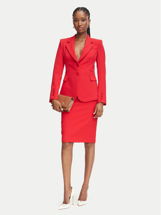 Elisabetta Franchi Elisabetta Franchi Pliiatsseelik GO-223-66E2-V320 Punane Slim Fit