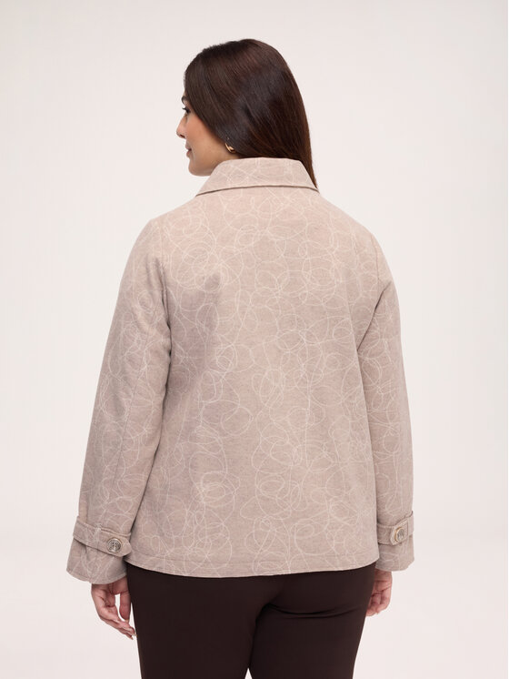 Fiorella Rubino Fiorella Rubino Płaszcz zimowy 8034T000382N002 Kremowy Regular Fit