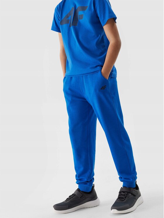 4F 4F Teplákové nohavice 4FJWSS24TTROM591-36S Modrá Reglan Fit
