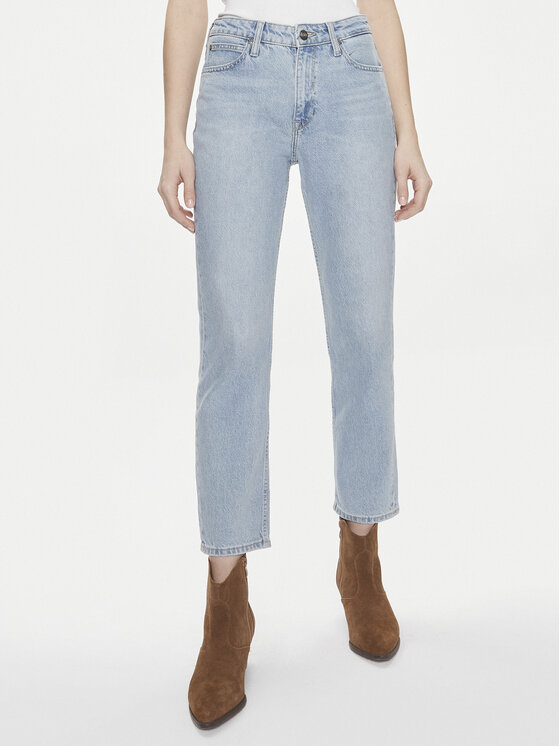 Lee Lee Jeans hlače Carol 112348942 Modra Straight Fit