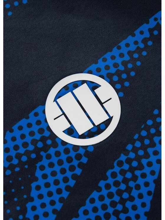 PITBULL PITBULL Koszulka techniczna Rashguard Dot Camo II L Niebieski Slim Fit