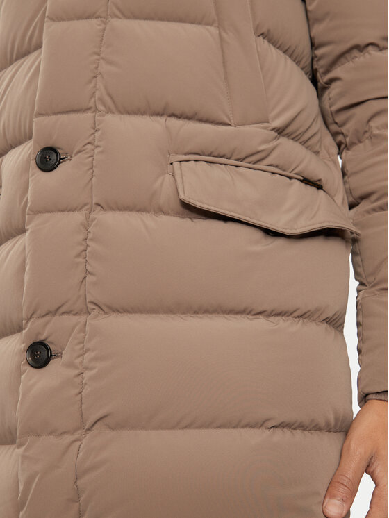 Hetregó Hetregó Pūkinė striukė Parker 8N436M Smėlio Regular Fit