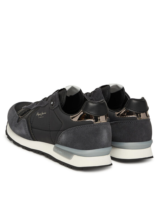 Pepe Jeans Pepe Jeans Sneakersy Brit Mirror W PLS400004 Černá