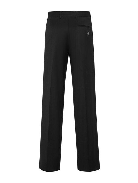 PHILIPP PLEIN PHILIPP PLEIN Spodnie materiałowe 24127 Czarny Wide Fit