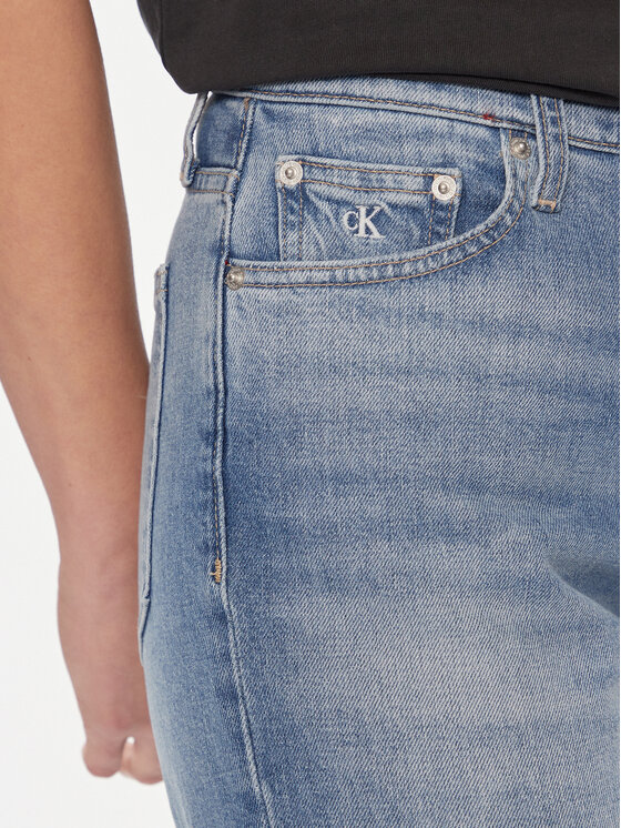 Calvin Klein Jeans Calvin Klein Jeans Jeans hlače J20J222764 Modra Mom Fit