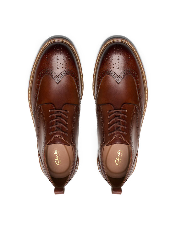 Clarks Clarks Półbuty Aldwin Limit 26178428 Brązowy