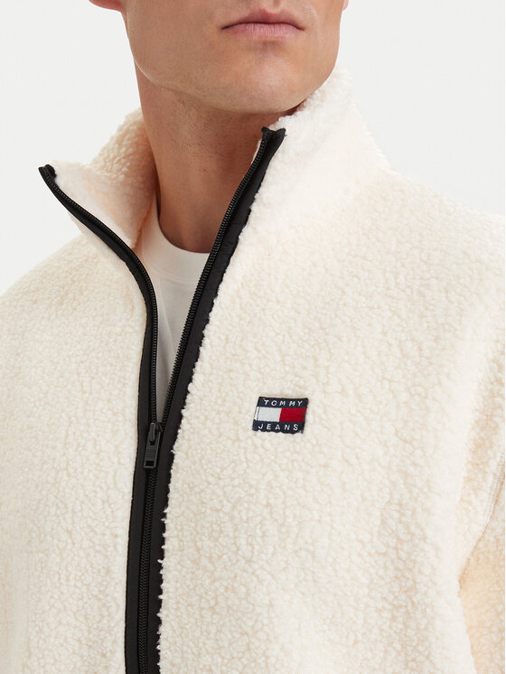 Tommy Jeans Tommy Jeans Jaka Polar Teddy DM0DM22345 Balts Relaxed Fit