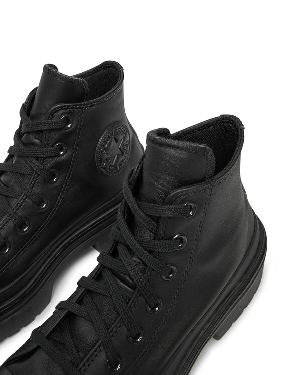 Converse Converse Īsie zābaki Chuck Taylor All Star Lugged Heel Leather Platform A10369C Melns