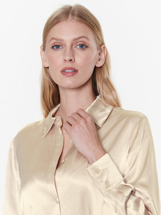 Max Mara Leisure Max Mara Leisure Πουκάμισο Holiday 23311102 Μπεζ Regular Fit