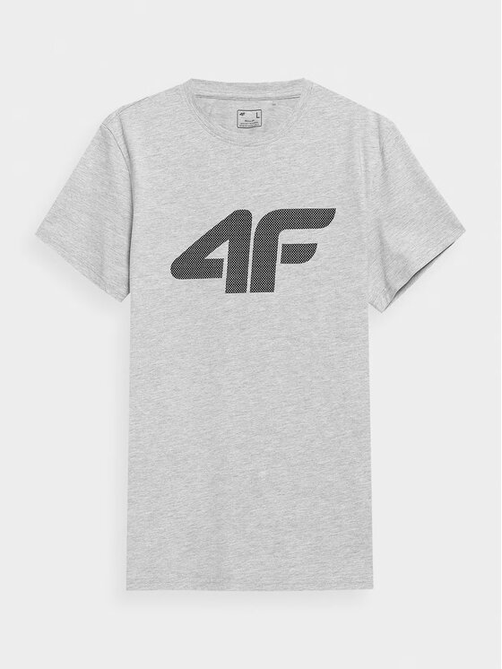 4F 4F T-shirt 4FWMM00TTSHM1844-27M Grigio Regular Fit