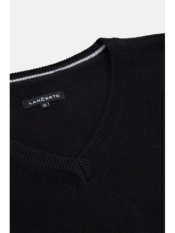 Lancerto Lancerto Sweter Anthony SW073223000044 Czarny Regular Fit