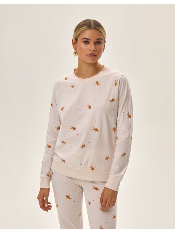 Esotiq Esotiq Piżama 42099 Beżowy Regular Fit