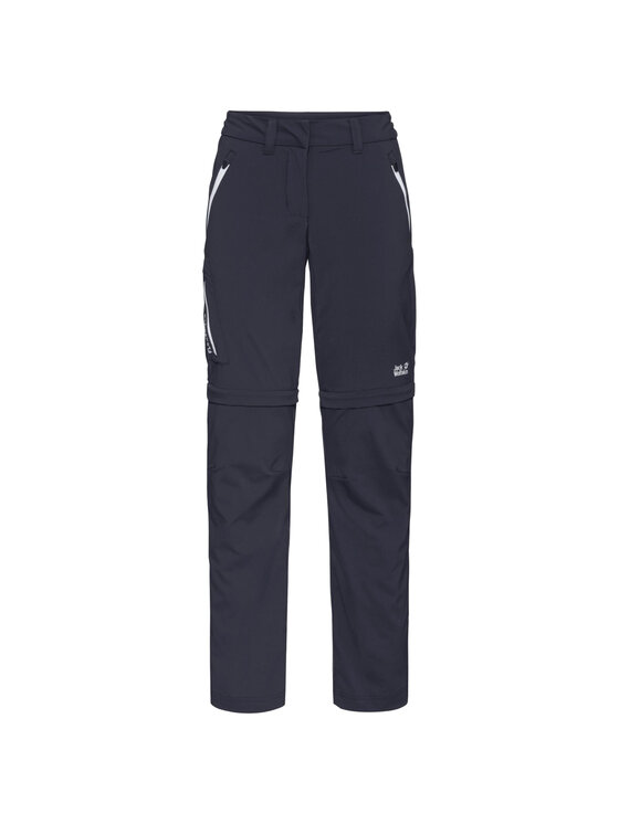 Spodnie dresowe, rozmiar 36, Grantowe, Jack Wolfskin Overland Zip Away Pants W