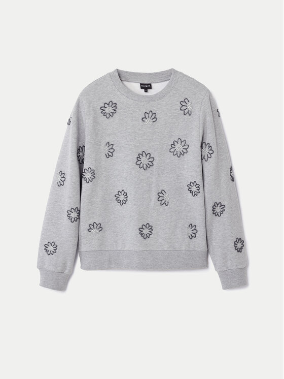 Desigual Desigual Felpa Joya 24WWSK32 Grigio Regular Fit