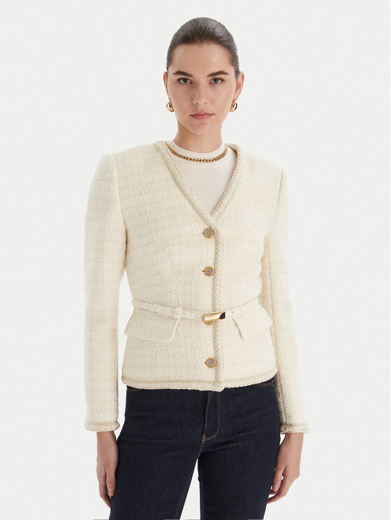 Marciano Guess Marynarka 5BGN07 7394A Écru Regular Fit