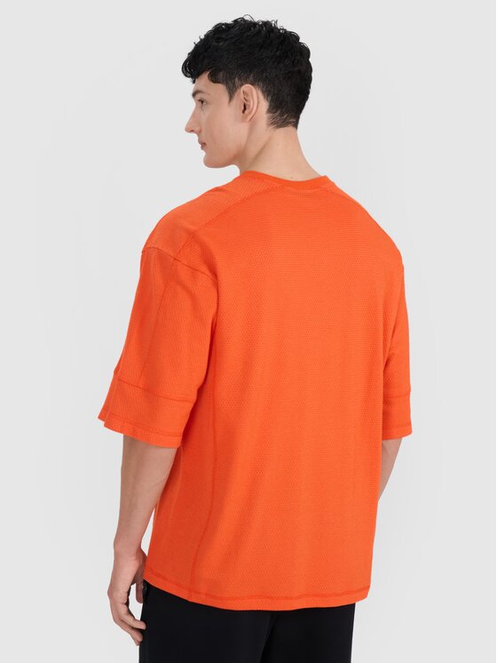 4F 4F T-Shirt 4FRSS25TTSHM2653-70S Oranžová Oversize
