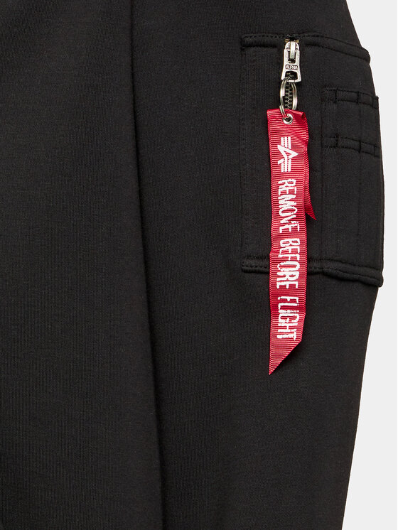 Alpha Industries Alpha Industries Mikina Label 118331 Černá Regular Fit