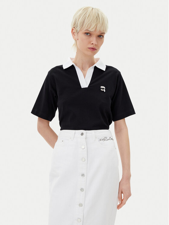 KARL LAGERFELD KARL LAGERFELD Polo A2W17111 Crna Regular Fit