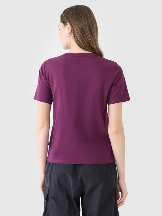 4F 4F T-Shirt 4FWSS25TTSHF1991-50S Fioletowy Regular Fit