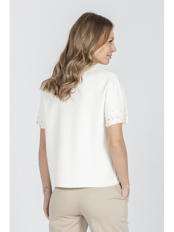 Deni Cler Milano Deni Cler Milano Sweter T-DC-S206-F2-20-12-1 Écru Regular Fit