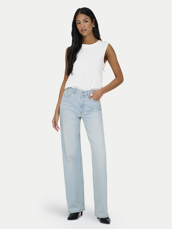 ONLY ONLY Blugi Juicy 15359784 Albastru Wide Leg