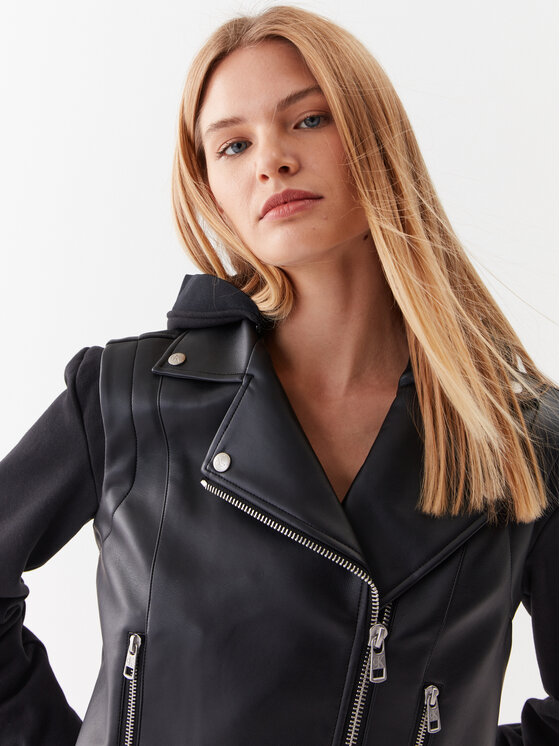 Calvin Klein Jeans Calvin Klein Jeans Odinė striukė J20J221384 Juoda Regular Fit