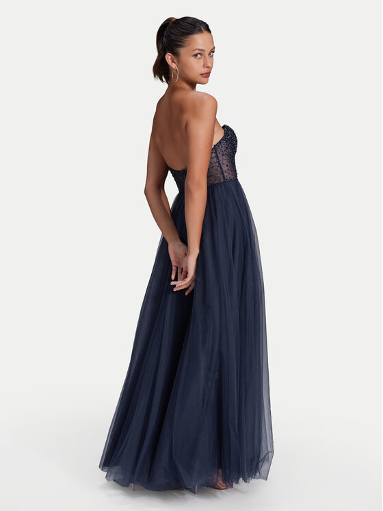 Hey Kyla Swing Abendkleid 5AH023HK Dunkelblau Slim Fit