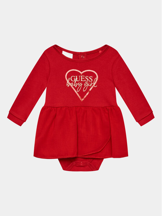 Guess Vsakodnevna Obleka S3BG02 KA6W0 Rdeča Regular Fit