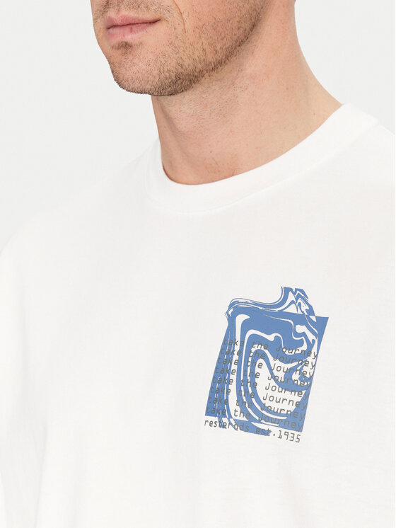 Resteröds Resteröds T-Shirt Dev 20251 2055 Biały Regular Fit