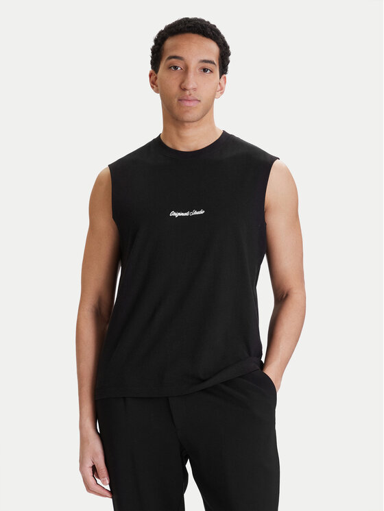 Jack & Jones Jack & Jones Tank top Norrebro Emb 12292009 Černá Regular Fit