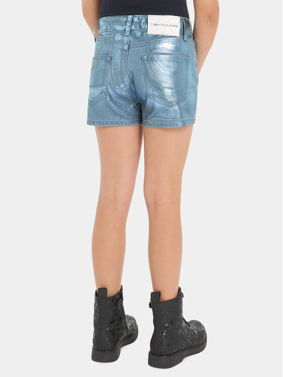 Calvin Klein Jeans Calvin Klein Jeans Šortky z materiálu IG0IG02368 Modrá Relaxed Fit