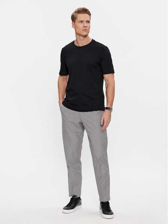 BOSS Boss T-särk Tiburt 240 50452680 Must Regular Fit