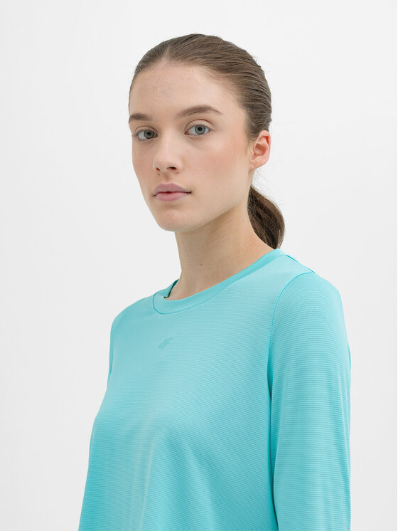 4F 4F Koszulka techniczna 4FWSS24TFLOF218 Niebieski Regular Fit