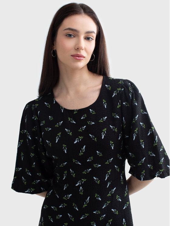 BIG STAR BIG STAR Sukienka codzienna BRYANA Czarny Basic Fit