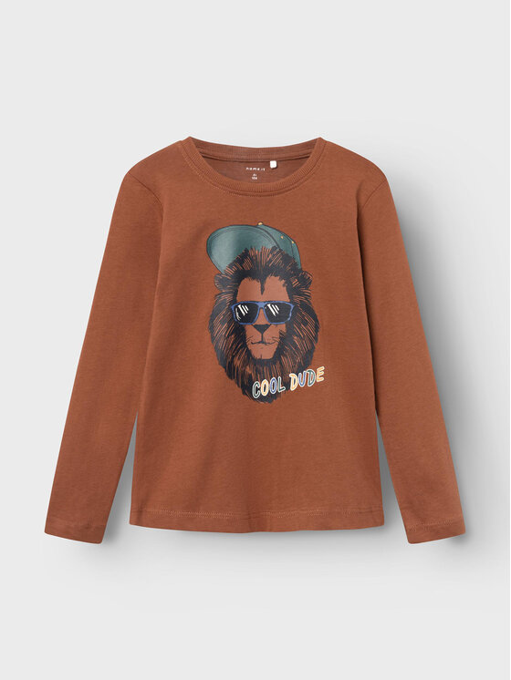 NAME IT NAME IT Μπλουζάκι 13220044 Καφέ Regular Fit