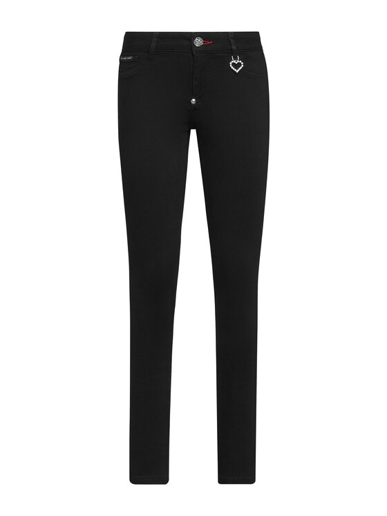 PHILIPP PLEIN PHILIPP PLEIN Jegginsy 21931 Czarny Jegging Fit