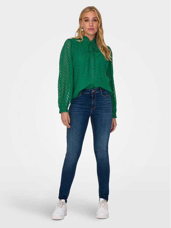 JDY JDY Košulja Gretha 15306183 Zelena Regular Fit