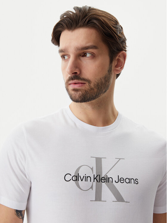 Calvin Klein Jeans Calvin Klein Jeans T-shirt LV040EM286 Bijela Regular Fit