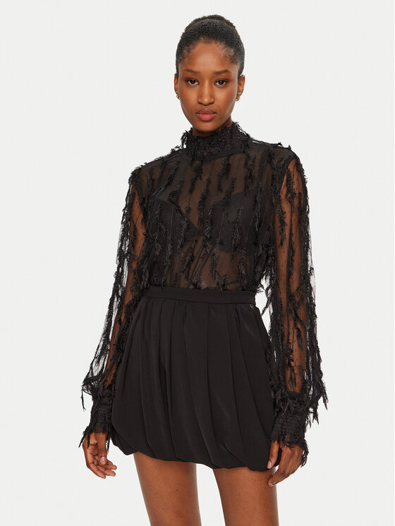 Munthe Munthe Blúz 244102824440 Fekete Relaxed Fit