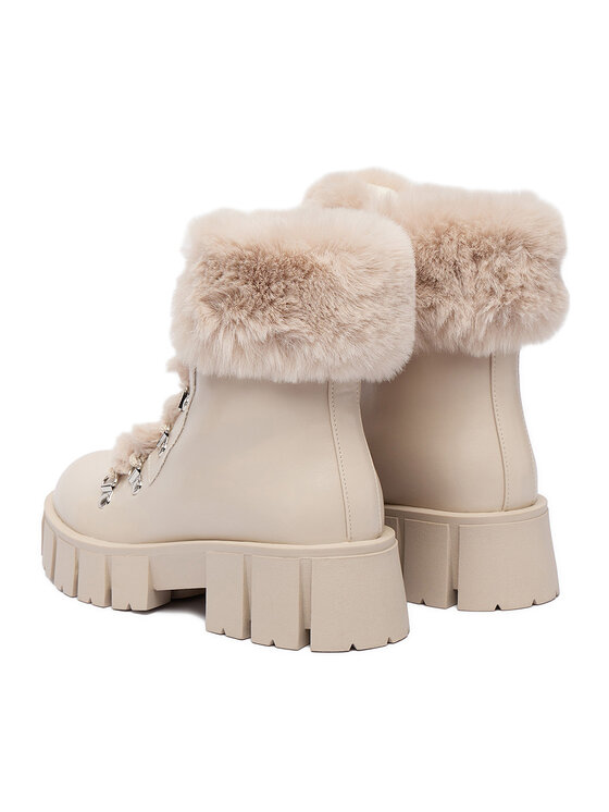 DeeZee DeeZee Schnürschuhe 90190-6 Écru