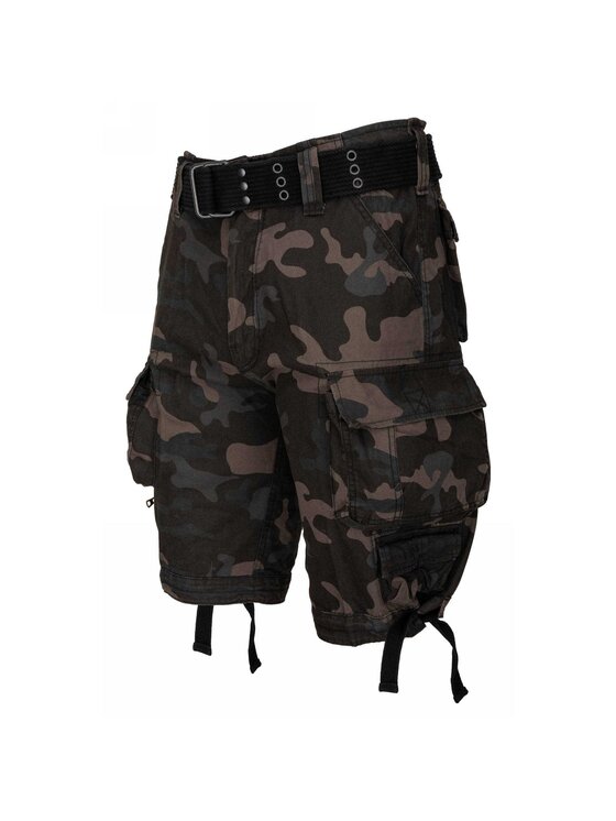 Brandit Brandit Szorty materiałowe 2001.4.M Zielony Regular Fit