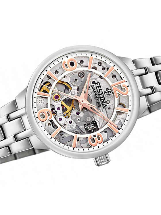 Festina Festina Zegarek F20614-1 Srebrny