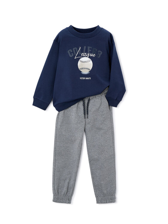Mayoral Dres 4801 Granatowy Regular Fit