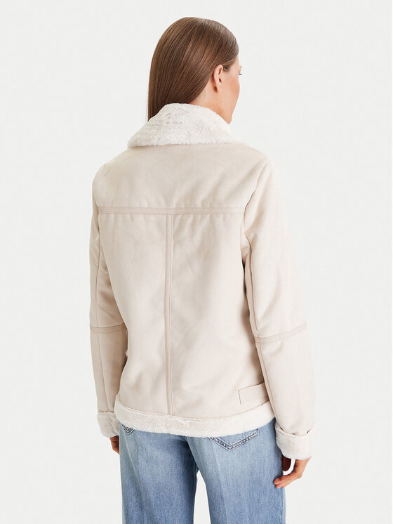 Morgan Morgan Jacke aus Kunstleder 242-GSAPA Beige Regular Fit