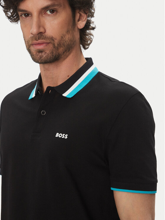 BOSS BOSS Pólóing Paddy Ap Heritage 50538101 Fekete Regular Fit