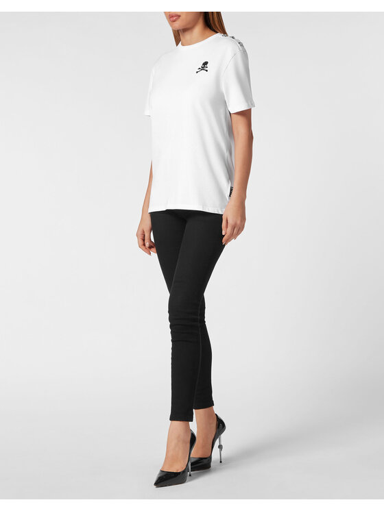 PHILIPP PLEIN PHILIPP PLEIN T-shirt 14899 Bianco Over Fit