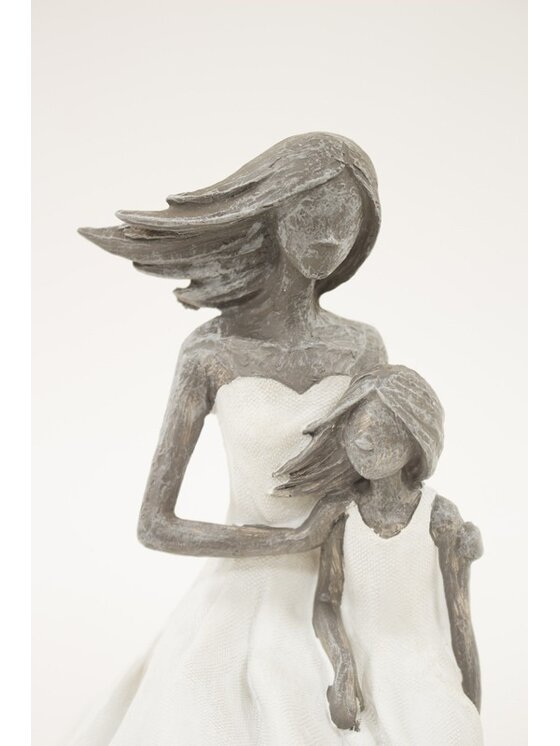 MIAhome MIAhome Figurka mamy i córki FIGURINES rondella Szary
