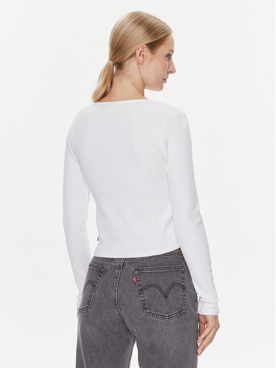 Levi's® Levi's® Bluzka Monica A7194-0001 Biały Slim Fit