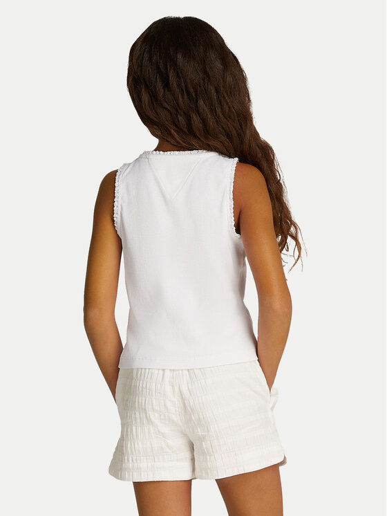 Tommy Hilfiger Tommy Hilfiger Top Essential KG0KG08588 D Bianco Regular Fit