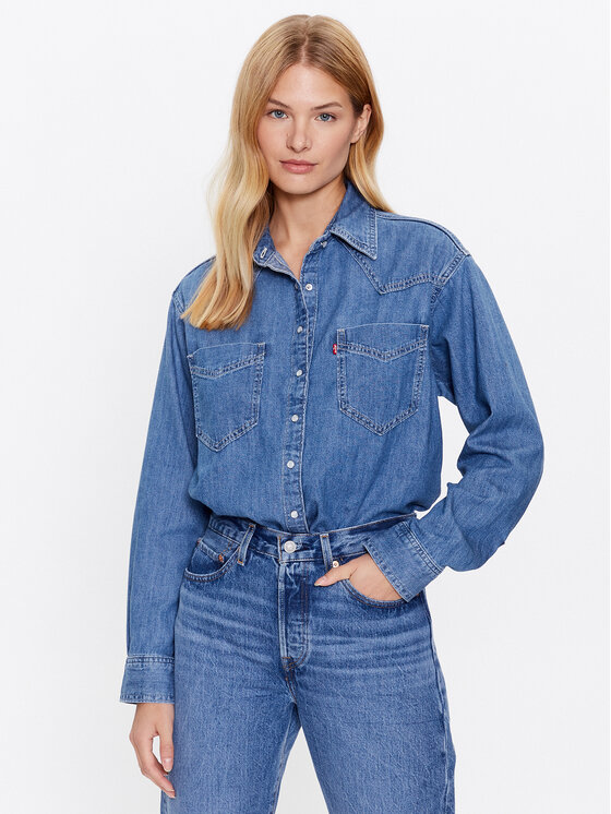 Levi's® Levi's® traper košulja Donovan Western A5974-0008 Plava Relaxed Fit